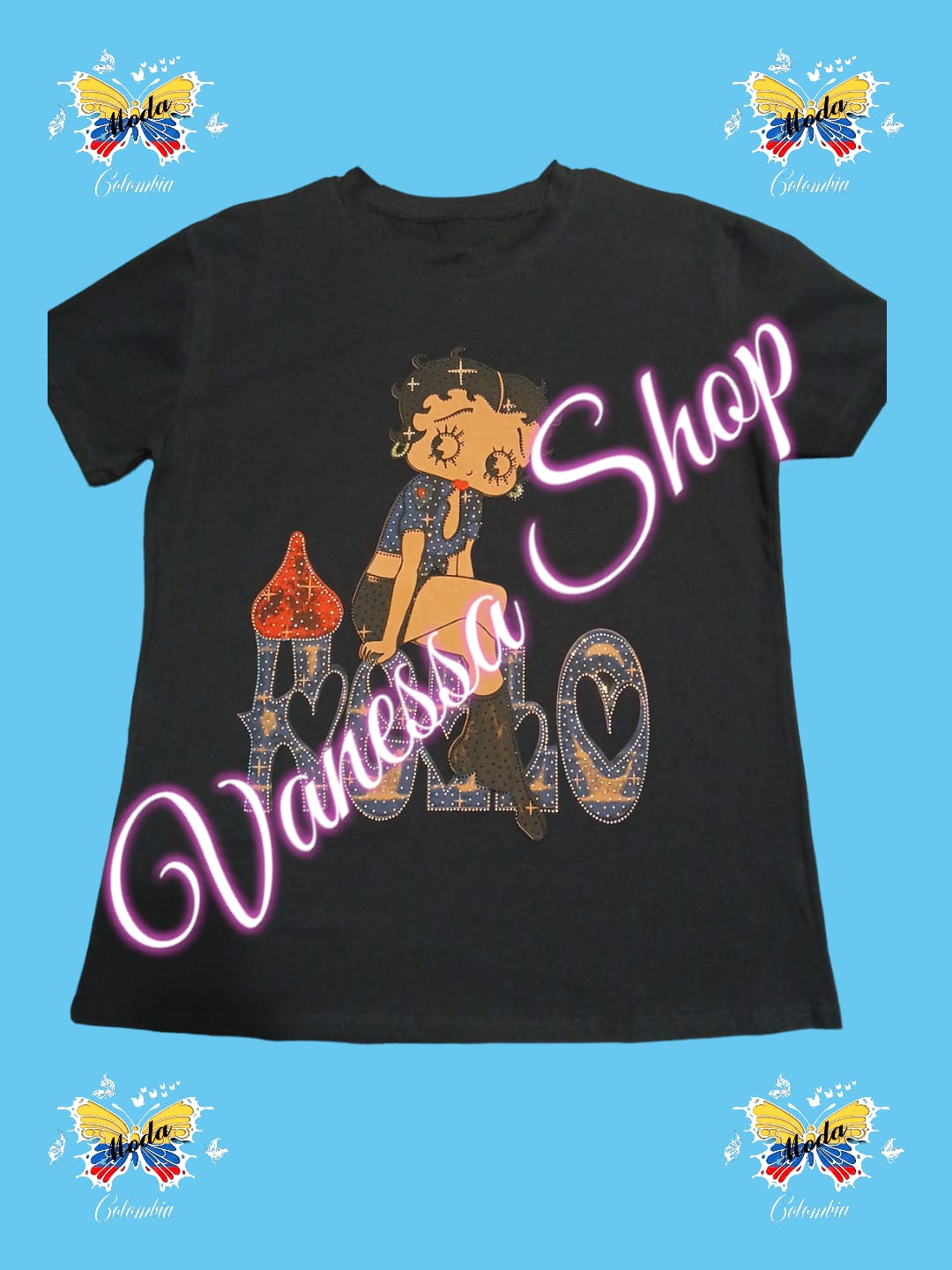 BLUSA DE MUJER CARTOON- Estilo Betty Boop