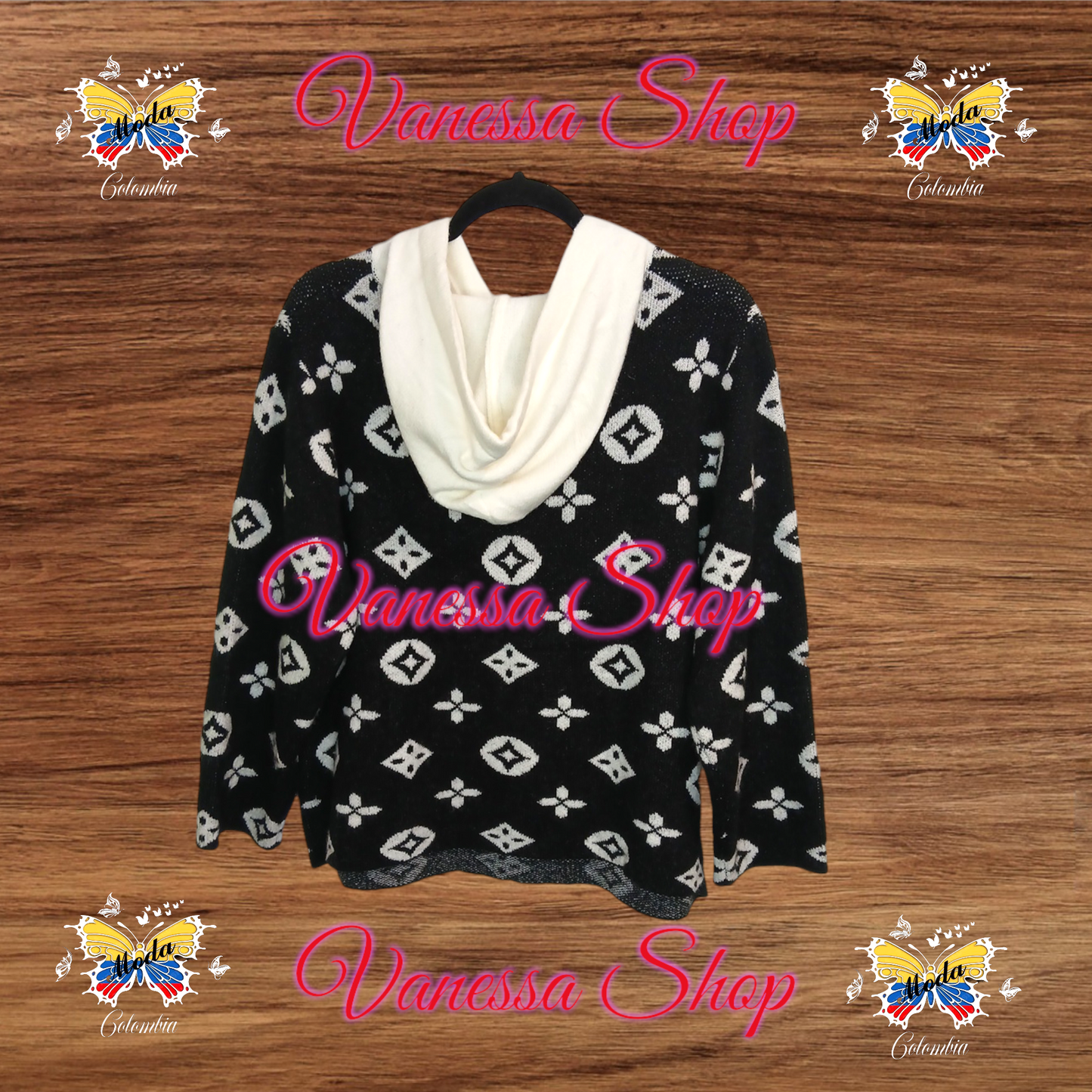 Sueter Inspirado LV Con Gorro.