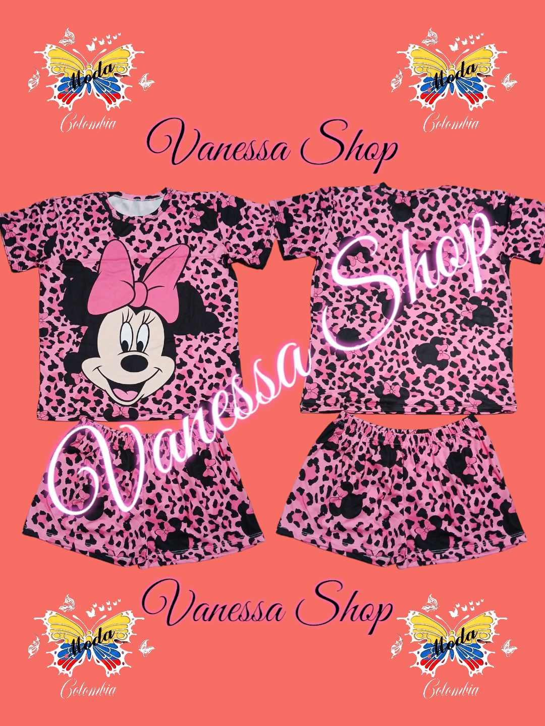 Pijama Camisa Short Estilo Stich.
