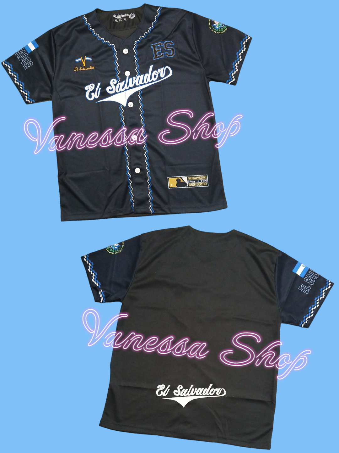 Camisa de El Salvador-ESTILO 1.
