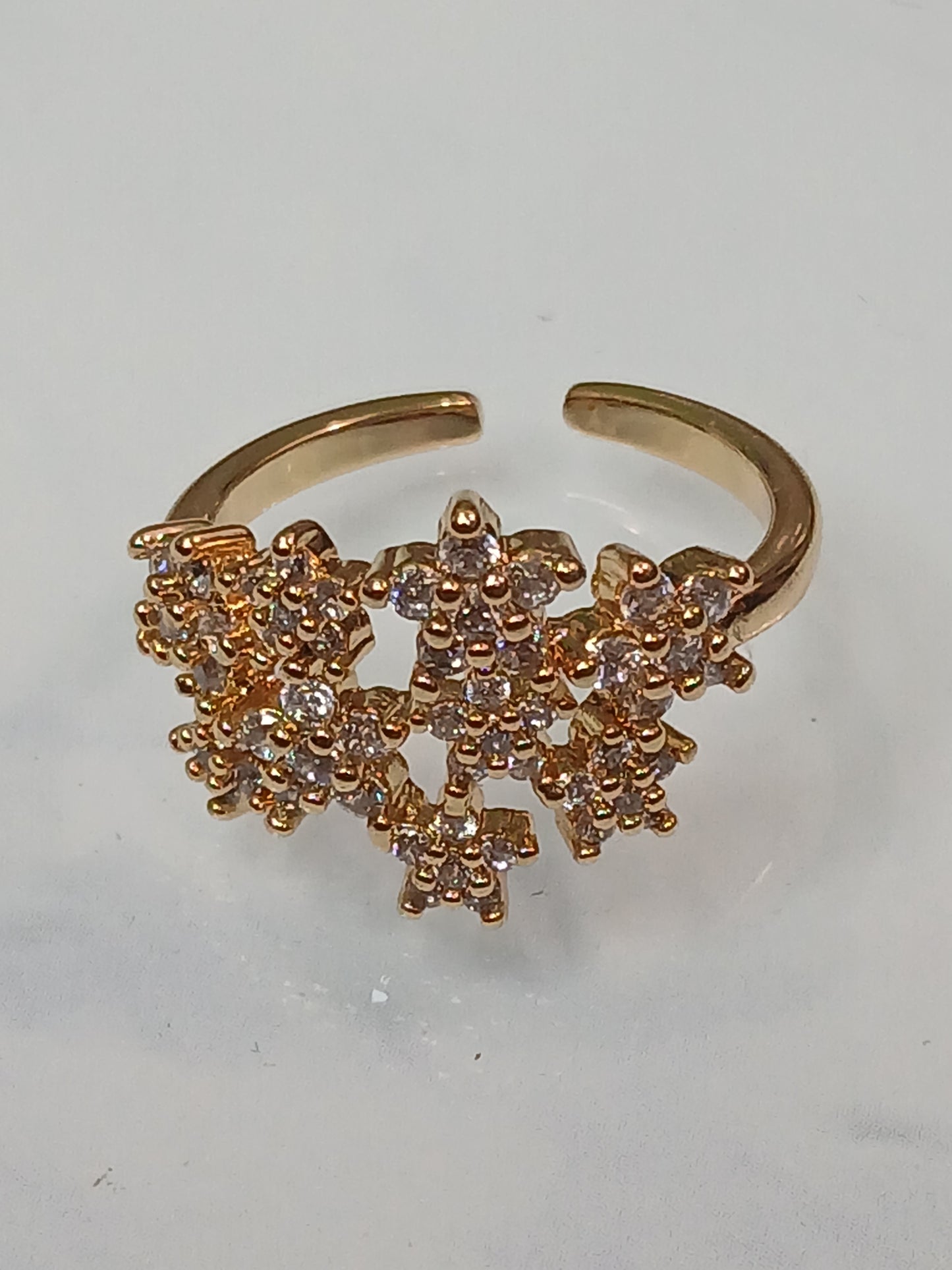 Anillos en baño de oro laminado.