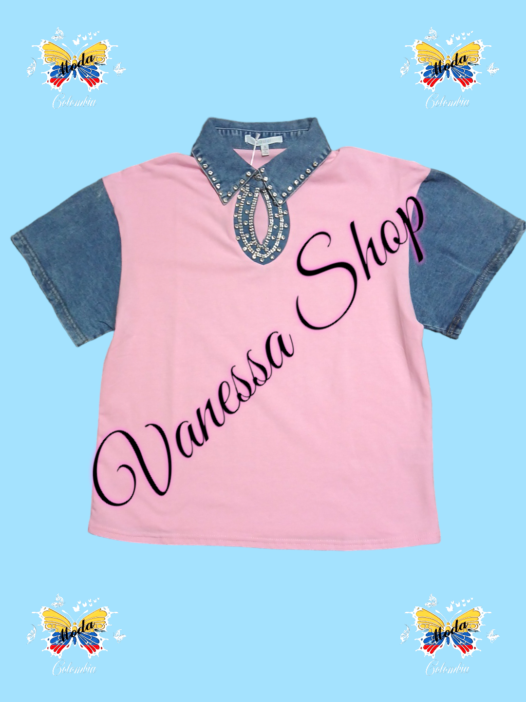 Blusa pastel.