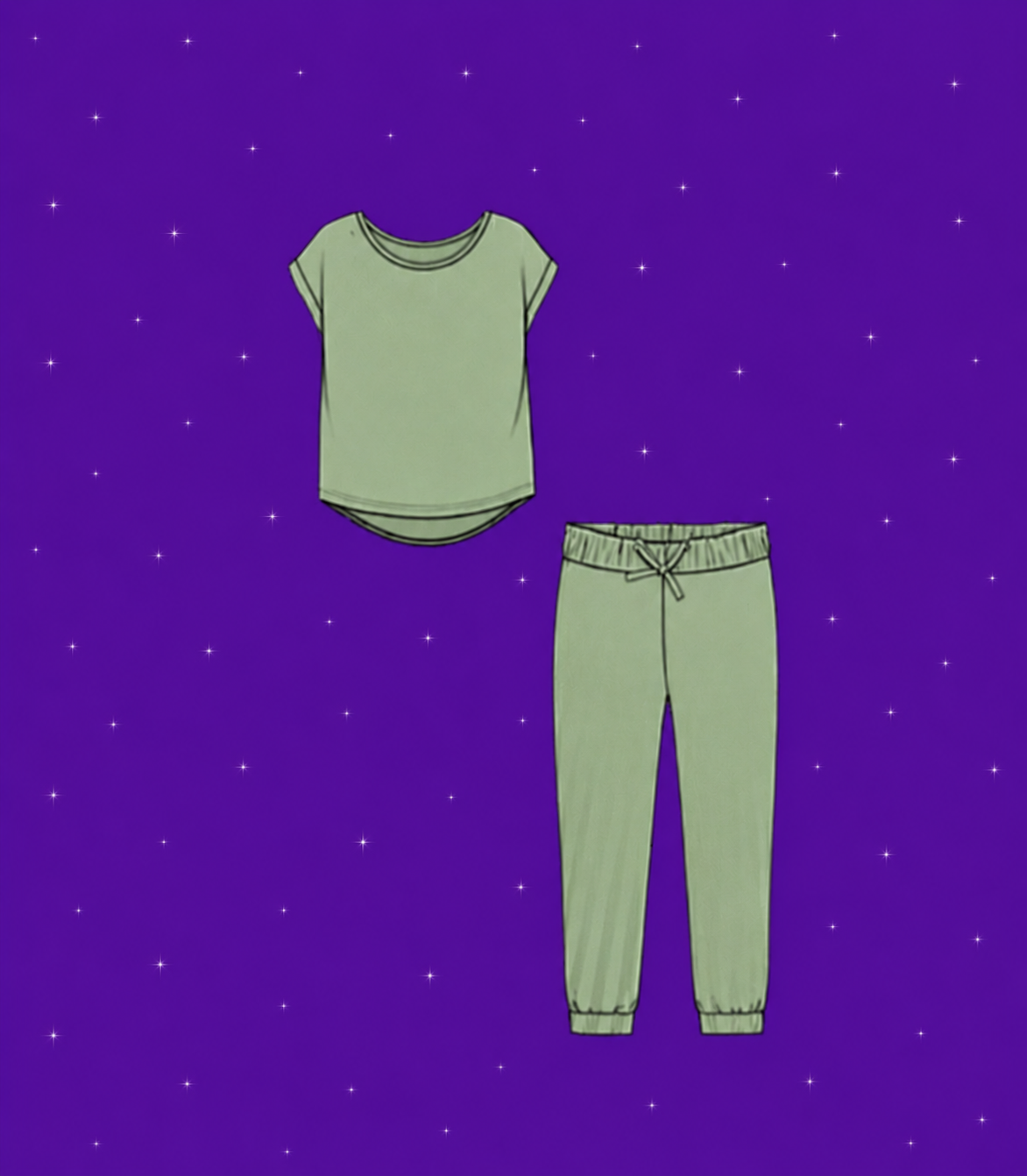 SET DE PANS INSPIRADO CON CAMISA PARA MUJER