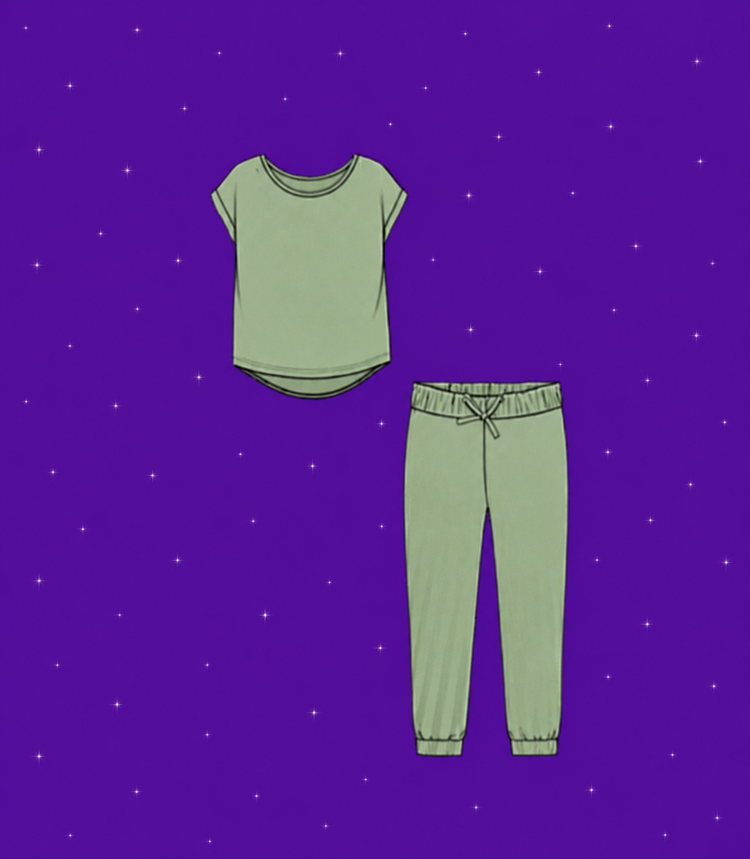 SET DE PANS INSPIRADO CON CAMISA PARA MUJER