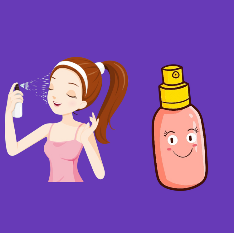 SERUM SPRAY Y SPRAY CON GLITTER