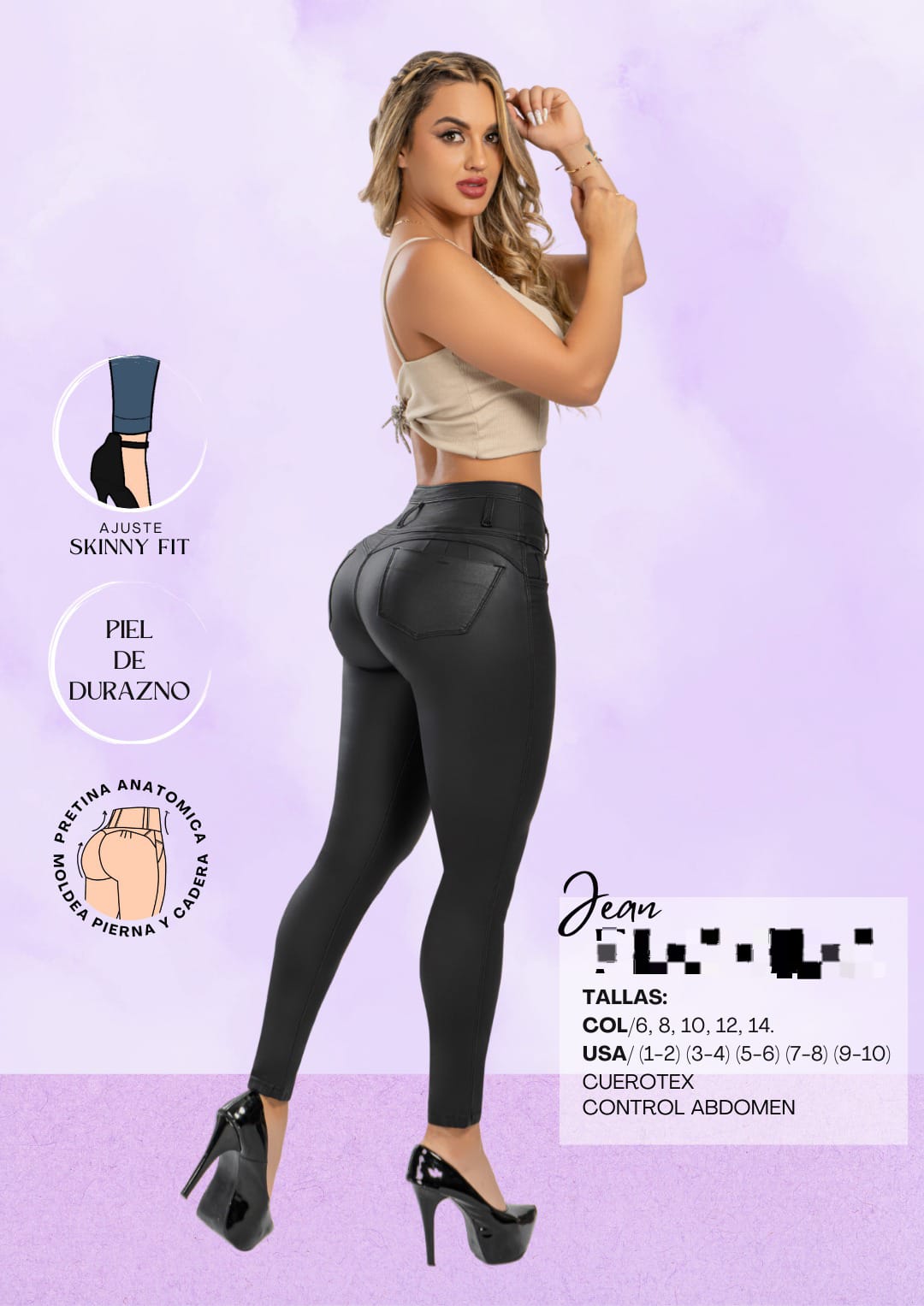 Jeans Waoo 14🇨🇴-9/10🇺🇸 Con Faja Frontal.