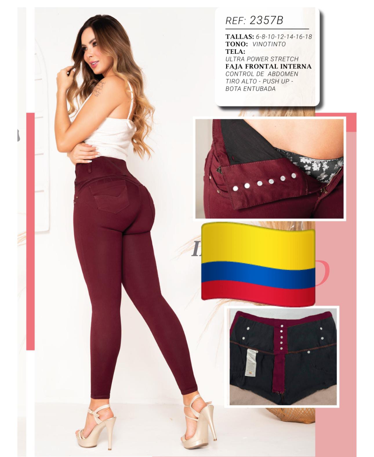 Jeans Ibc 12🇨🇴-7/8🇺🇸 Con Faja Frontal.