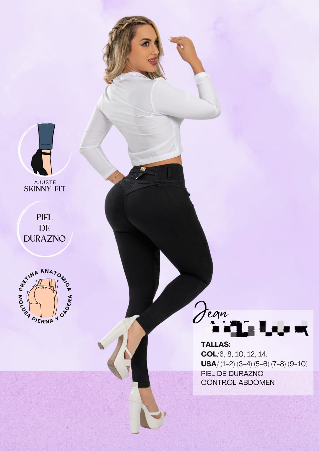 Jeans Waoo 14🇨🇴-9/10🇺🇸 Con Faja Frontal.