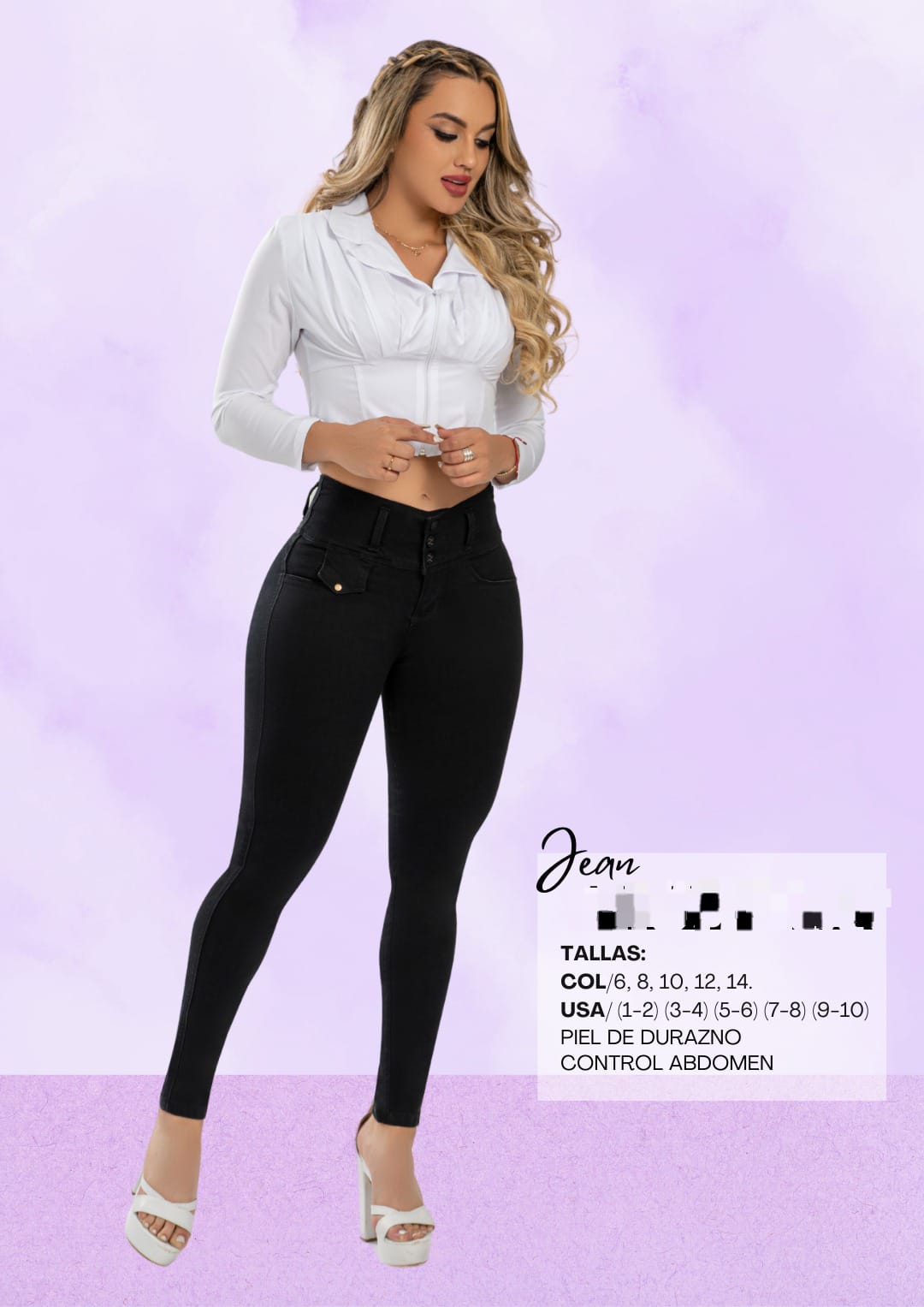 Jeans Waoo 14🇨🇴-9/10🇺🇸 Con Faja Frontal.