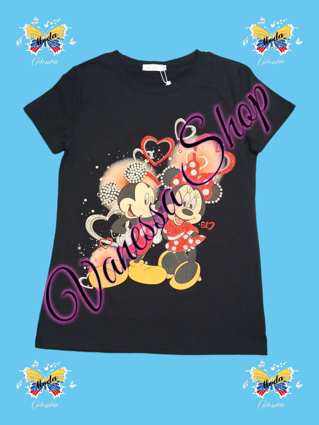 BLUSA DE MUJER ESTILO CARTOON- Estilo Mickey y minnie