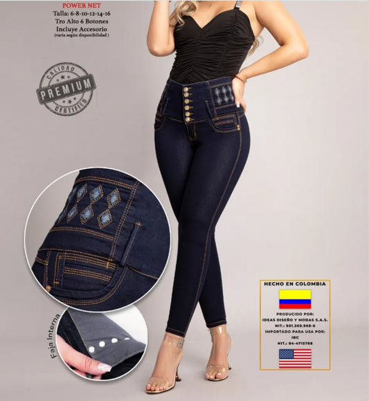 Jeans Golden Hearth 12🇨🇴-7/8 Con Faja 360.
