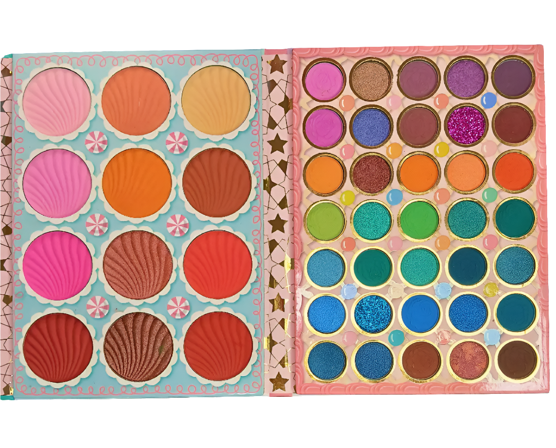 Libro de sombras con 117 colores.