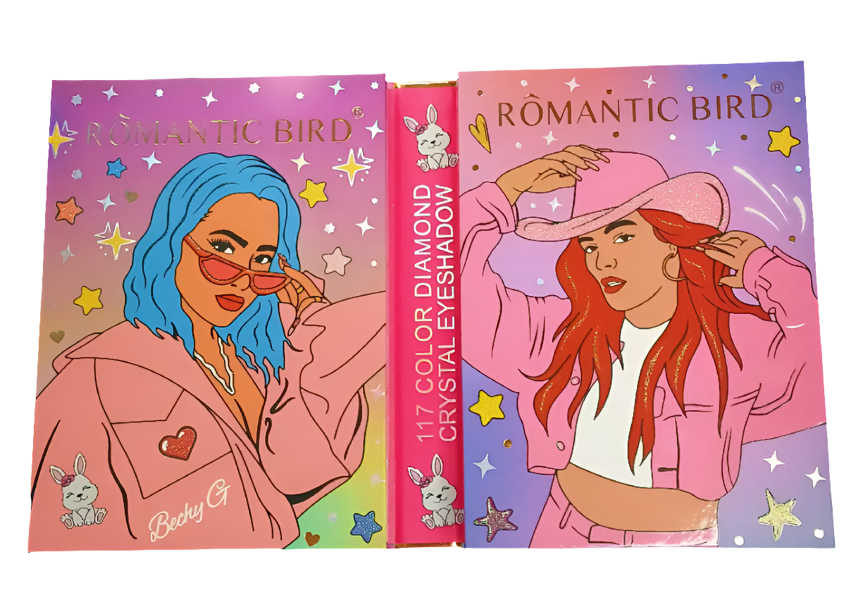 Libro de sombras con 117 colores.