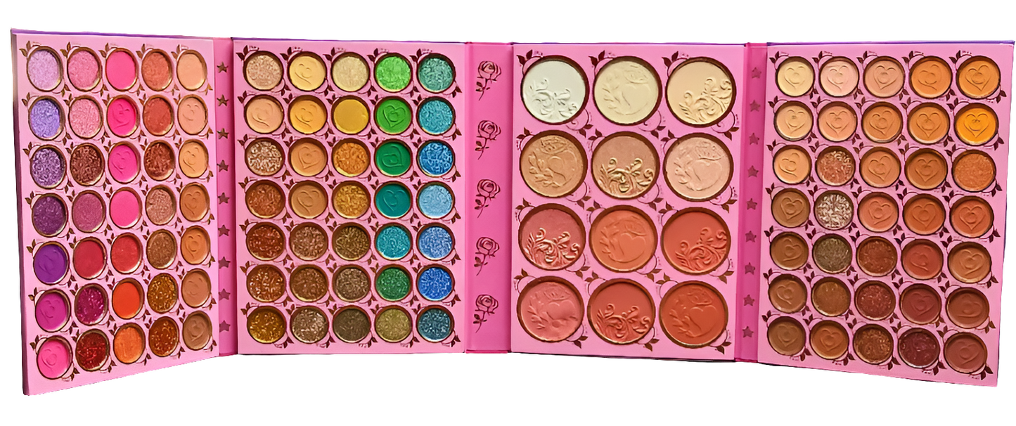 Libro de sombras con 117 colores.