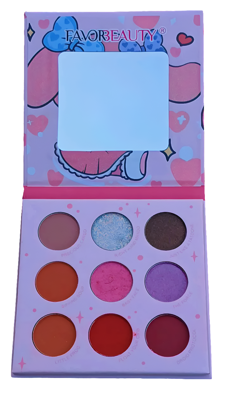 Paleta de sombras de Melody.