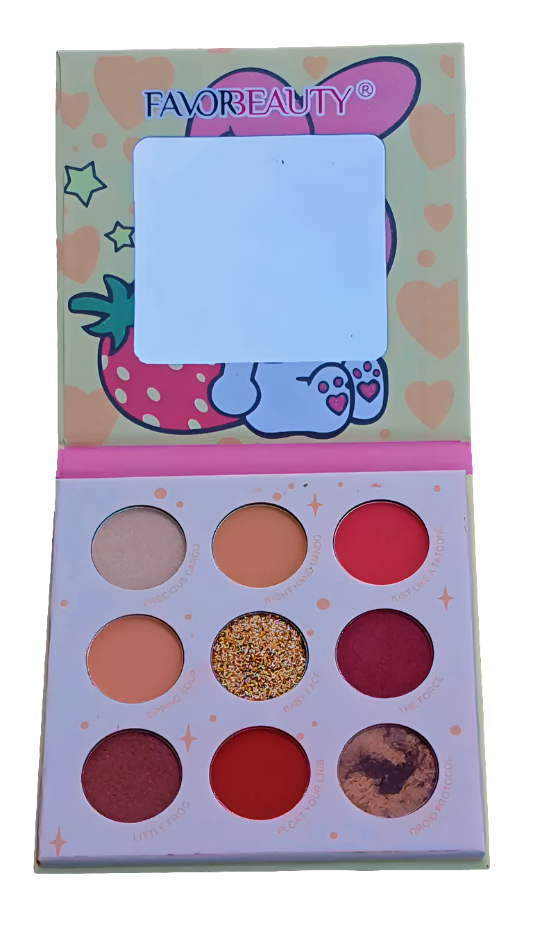 Paleta de sombras de Melody.