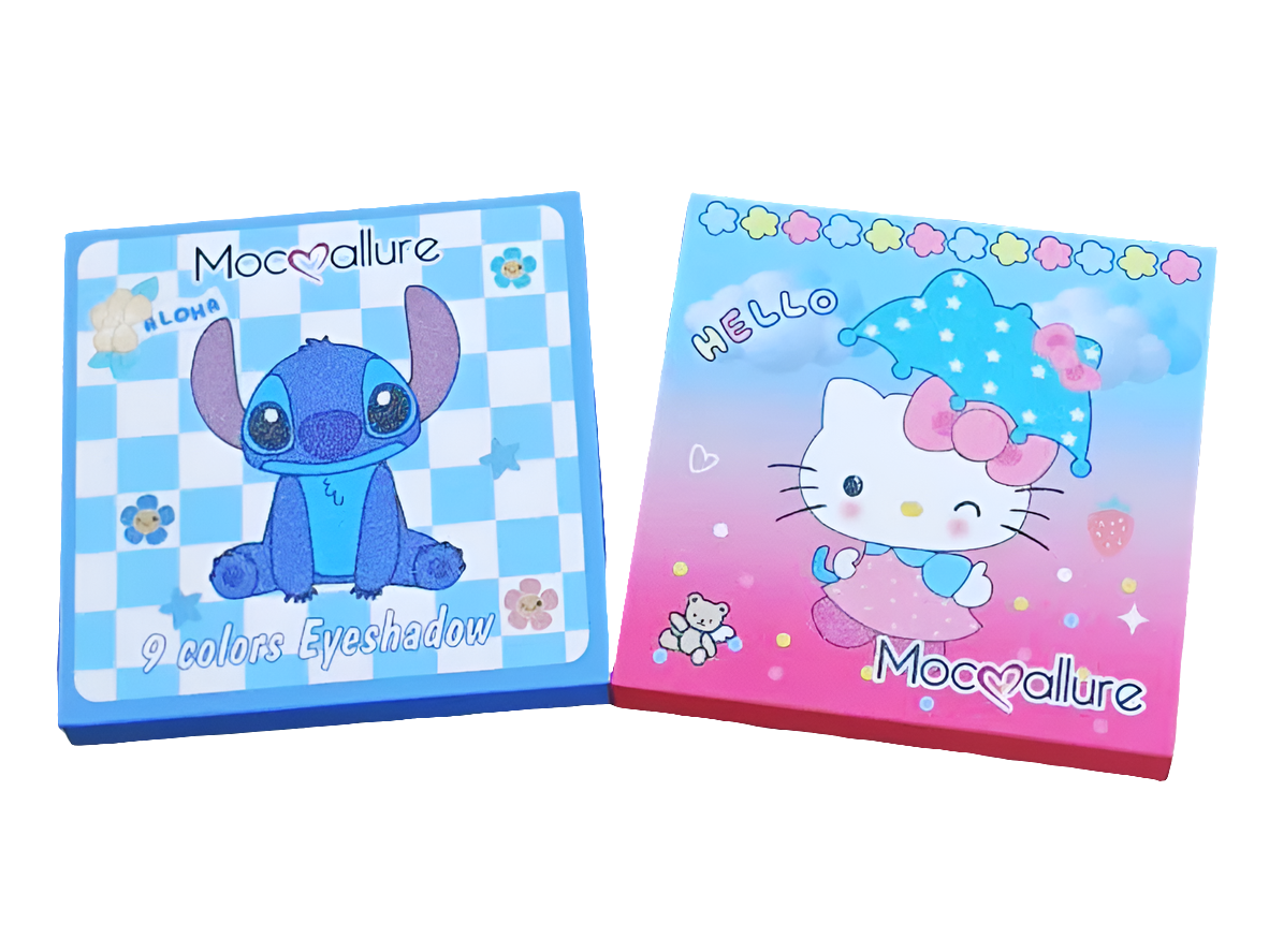 Paleta de sombras de Stich y HK.