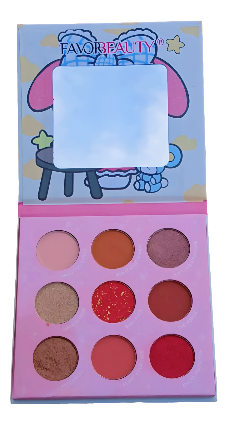 Paleta de sombras de Melody.