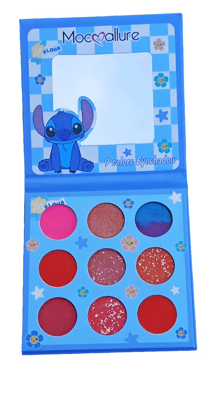 Paleta de sombras de Stich y HK.
