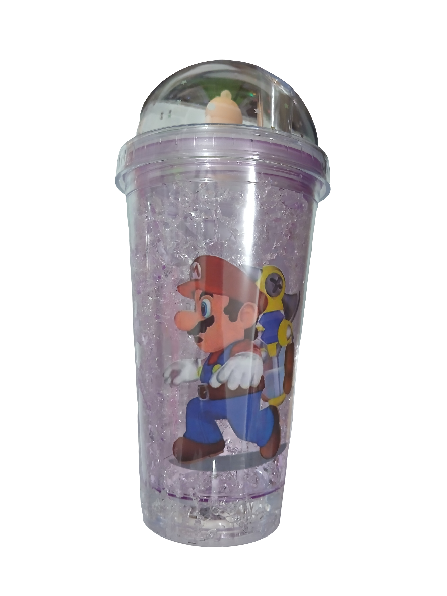 Vaso inspirado de mario bros de luces.