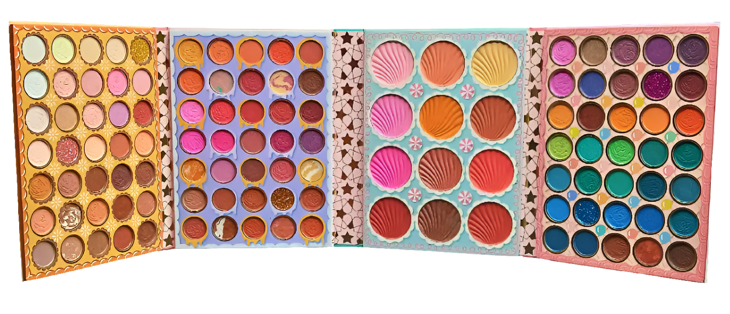 Libro de sombras con 117 colores.