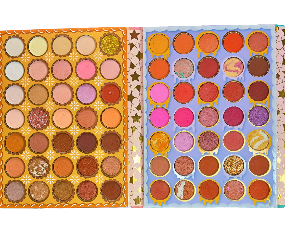 Libro de sombras con 117 colores.