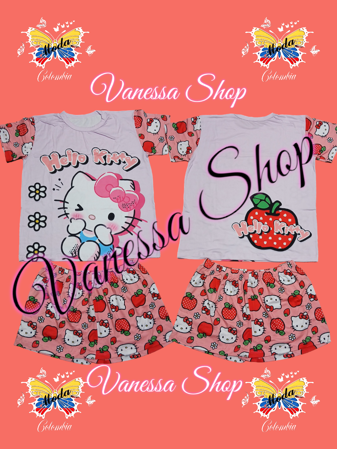 Pijama Camisa Short Estilo Stich.