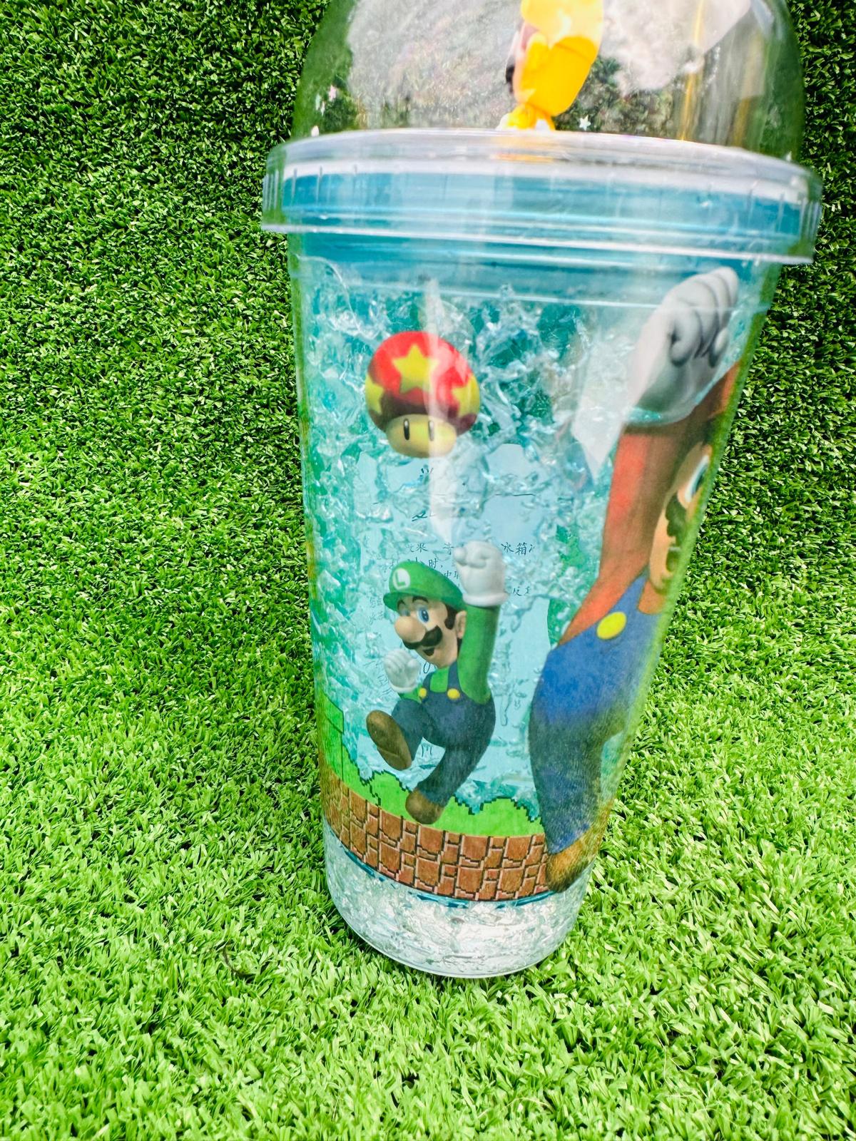 Vaso inspirado de mario bros de luces.