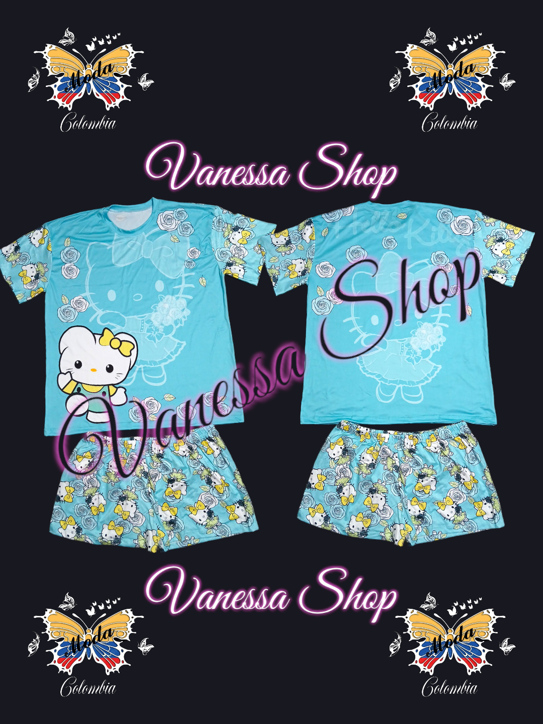 Pijama Camisa Short L-XL o Plus.