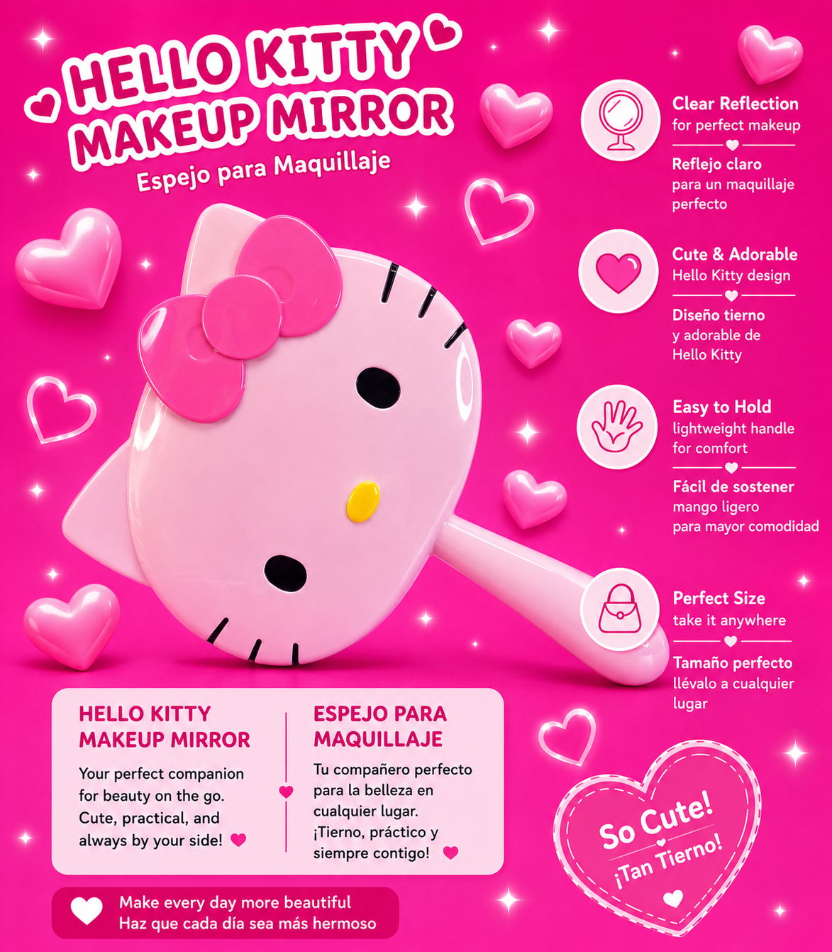 Mirror Inspired in pink Hello Kitty