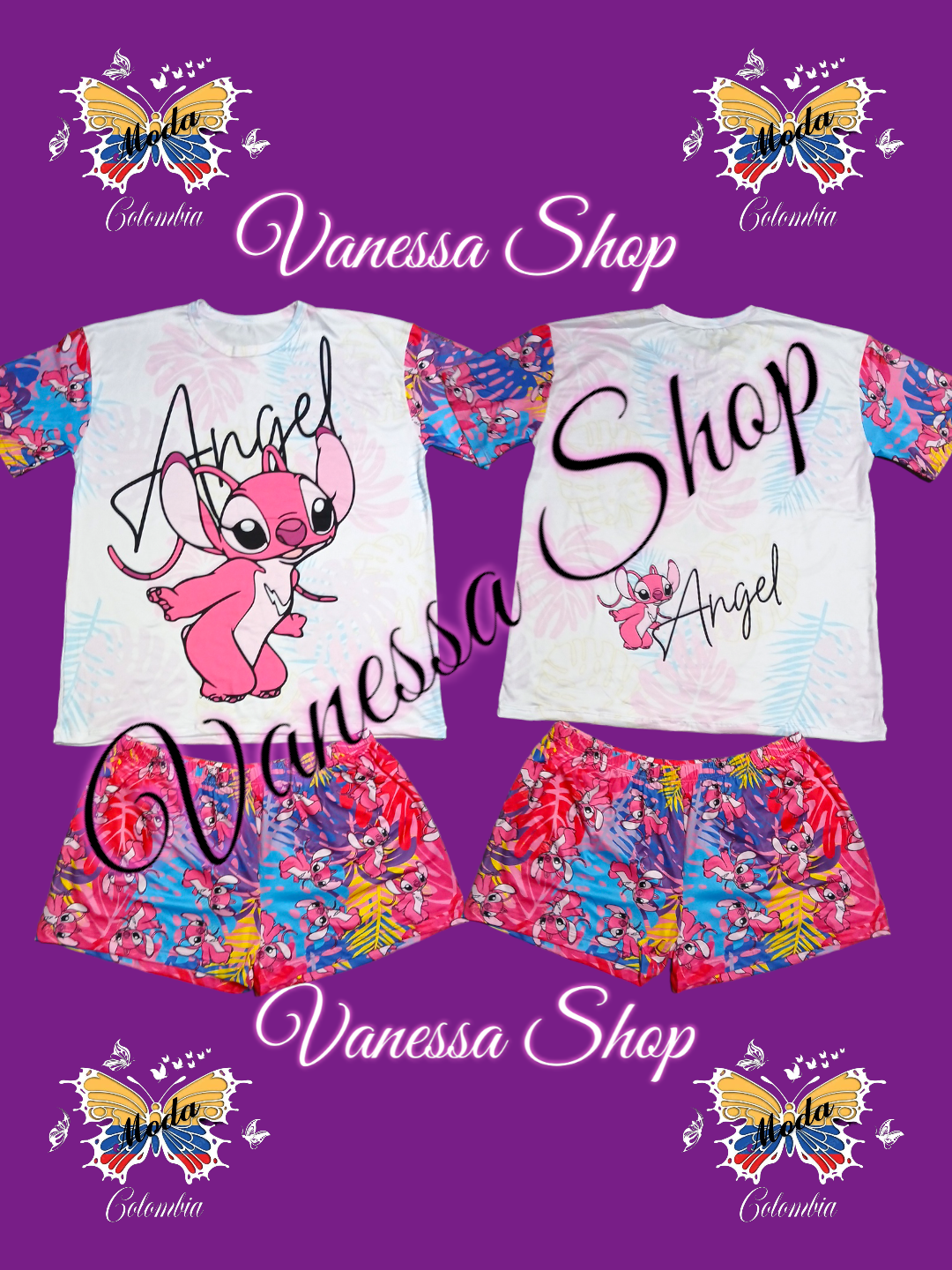 Pijama Camisa Short L-XL o Plus.