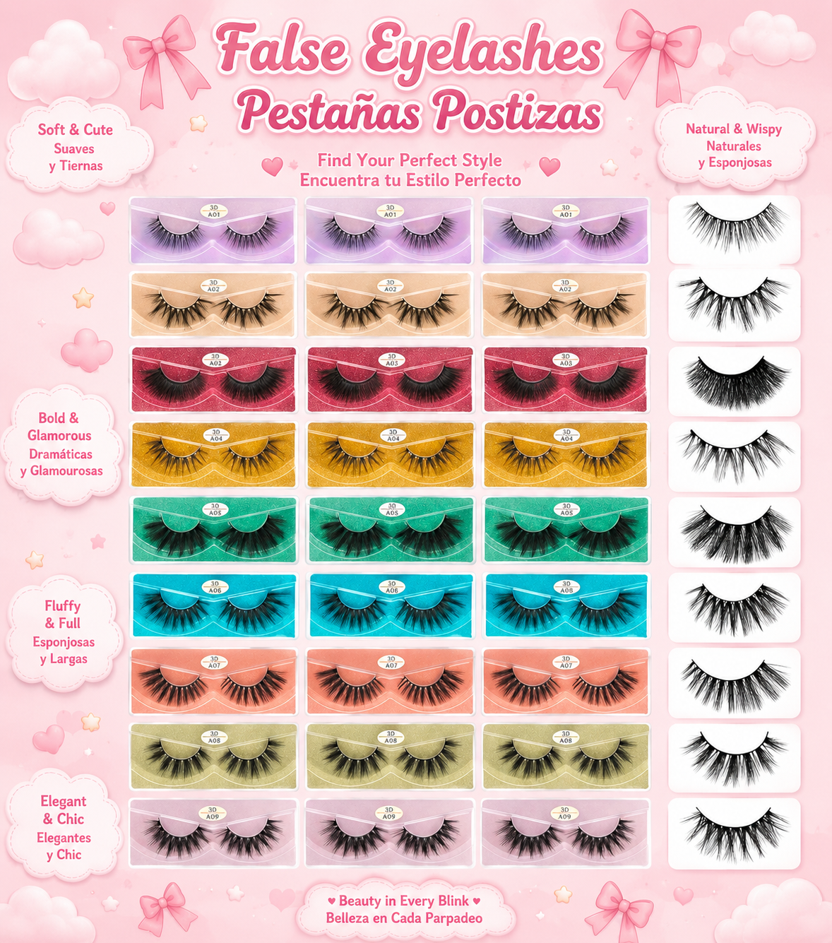 Pestañas Postizas 3D