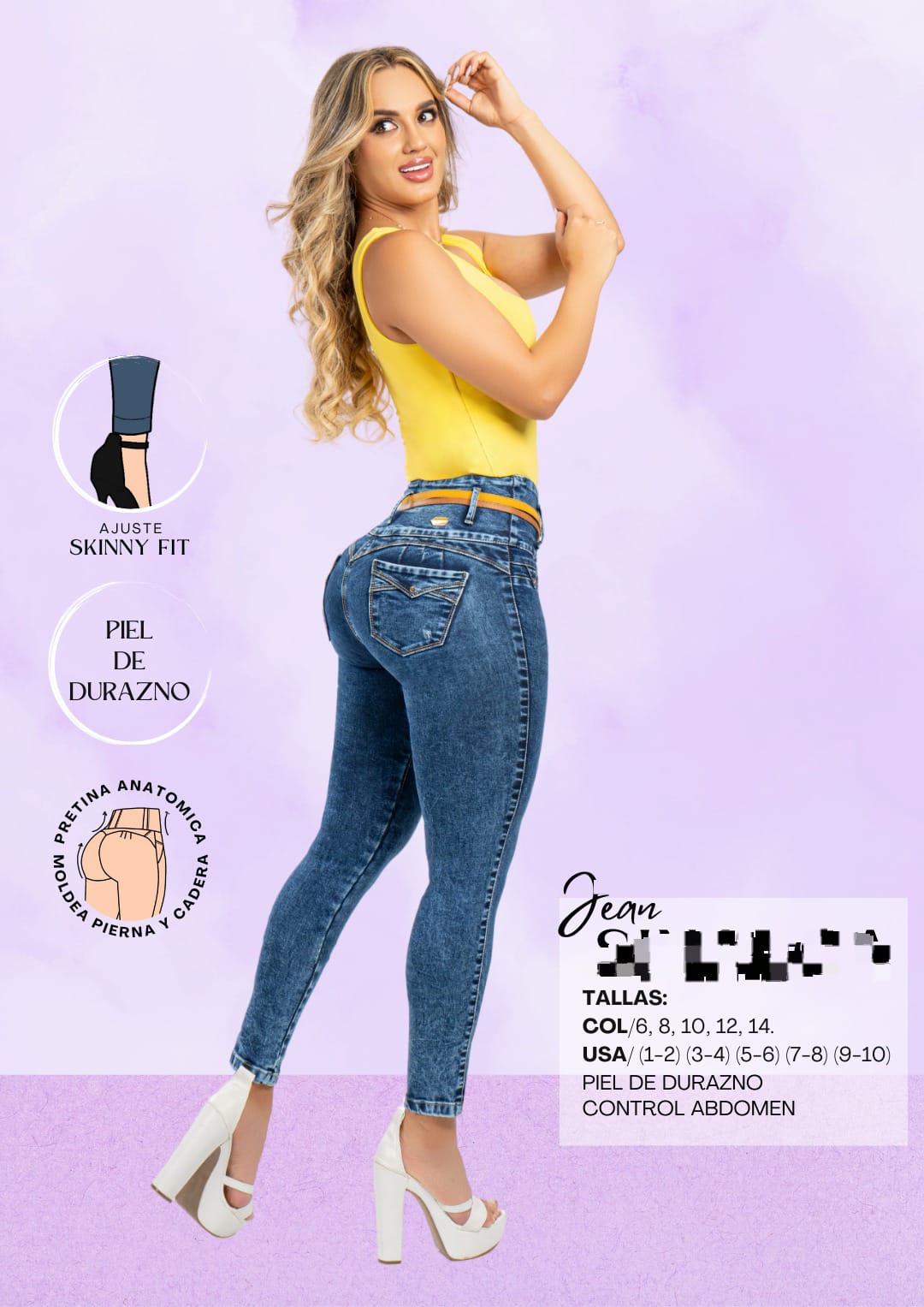 Jeans Waoo 14🇨🇴-9/10🇺🇸 Con Faja.