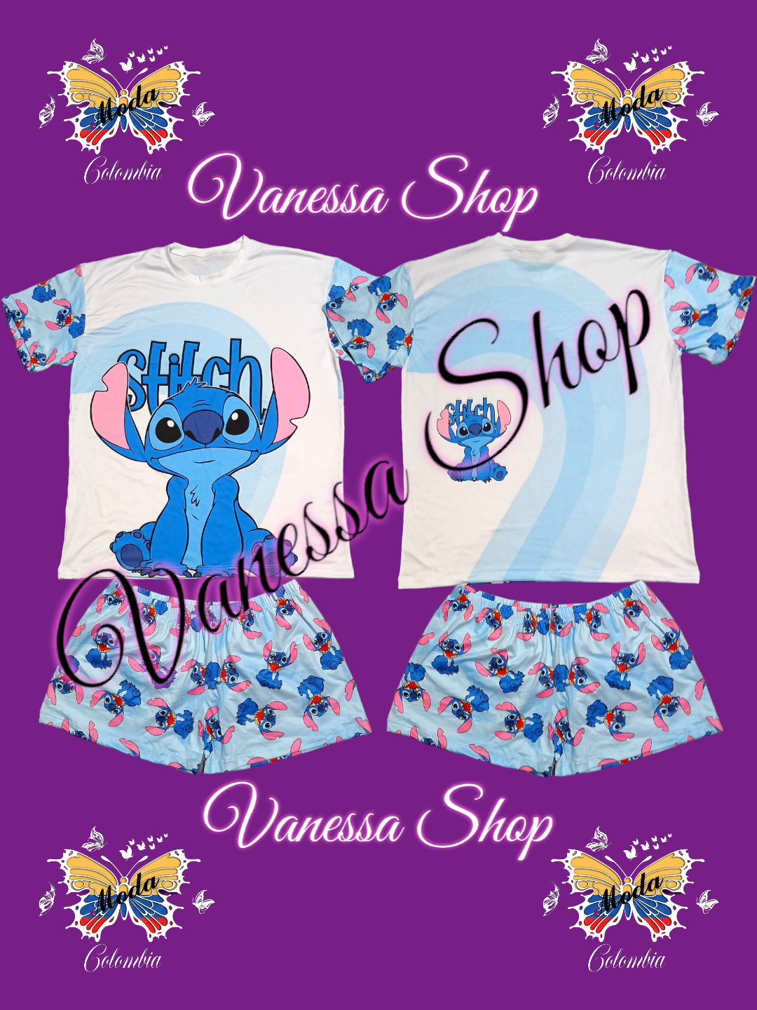 Pijama Camisa Short L-XL o Plus.