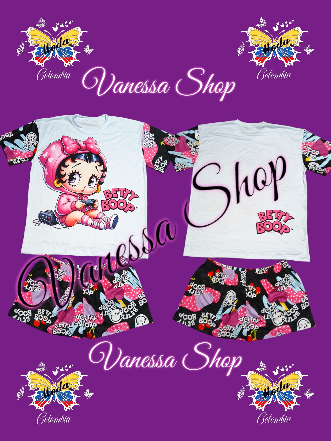 Pijama Camisa Short L-XL o Plus.